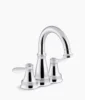 Kohler Bellera Centerset bathroom sink faucet, 1.0 gpm – Polished Chrome