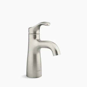 Kohler Simplice Single-handle bathroom sink faucet, 1.0 gpm – Vibrant Brushed Nickel