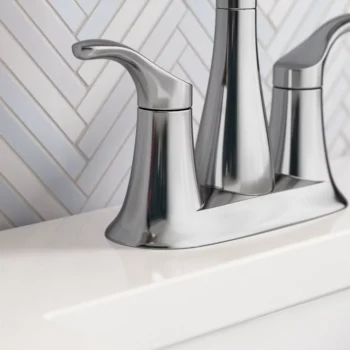Kohler Simplice Centerset bathroom sink faucet, 1.0 gpm - Vibrant Brushed Nickel - Image 5