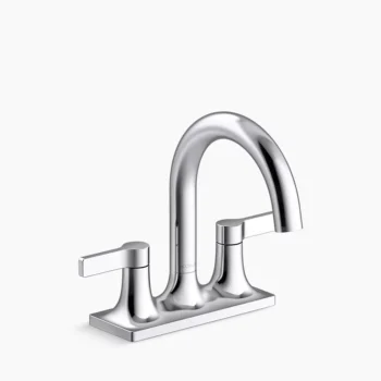 Kohler Venza Centerset bathroom sink faucet, 1.0 gpm - Polished Chrome