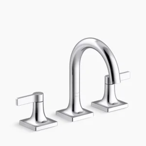 Kohler Venza Widespread bathroom sink faucet, 1.0 gpm – Polished Chrome