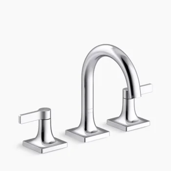 Kohler Venza Widespread bathroom sink faucet, 1.0 gpm - Polished Chrome