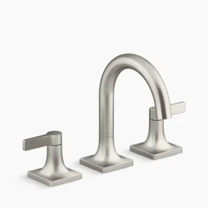 Kohler Venza Widespread bathroom sink faucet, 1.0 gpm – Vibrant Brushed Nickel