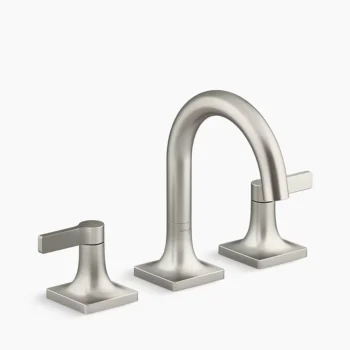 Kohler Venza Widespread bathroom sink faucet, 1.0 gpm - Vibrant Brushed Nickel