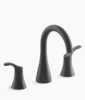 Kohler Simplice Widespread bathroom sink faucet, 1.0 gpm – Matte Black