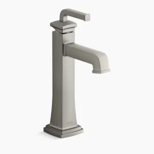 Kohler Riff Tall single-handle bathroom sink faucet, 1.0 gpm – Vibrant Brushed Nickel