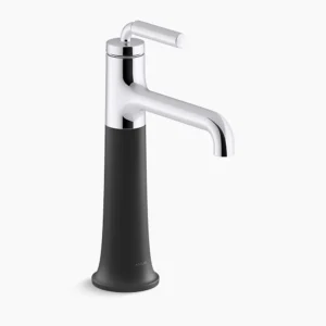 Kohler Tone Tall single-handle bathroom sink faucet, 1.0 gpm – Polished Chrome with Matte Black