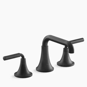 Kohler Tone Widespread bathroom sink faucet, 1.0 gpm – Matte Black