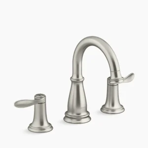 Kohler Bellera Widespread bathroom sink faucet, 1.0 gpm – Vibrant Brushed Nickel