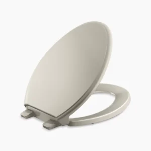 Kohler Glenbury‚ ReadyLatch Quiet-Close‚ elongated toilet seat – Sandbar