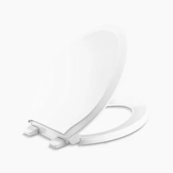 Kohler Rutledge ReadyLatch Quiet-Close‚ elongated toilet seat - White