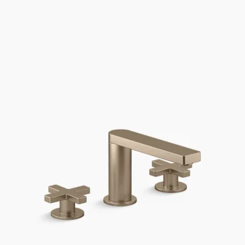Kohler Composed Widespread bathroom sink faucet with Cross handles, 1.2 gpm - Vibrant Brushed Bronze