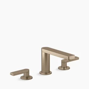 Kohler Composed Widespread bathroom sink faucet with Lever handles, 1.2 gpm – Vibrant Brushed Bronze
