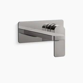 Kohler Parallel Wall-mount single-handle bathroom sink faucet, 1.2 gpm - Vibrant Titanium