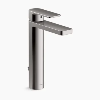 Kohler Parallel Tall single-handle bathroom sink faucet, 1.0 gpm - Vibrant Titanium