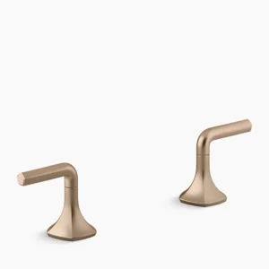 Kohler Occasion Lever bathroom sink faucet handles – Vibrant Brushed Bronze