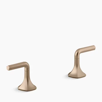 Kohler Occasion Lever bathroom sink faucet handles - Vibrant Brushed Bronze