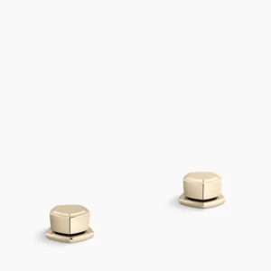 Kohler Occasion Knob bathroom sink faucet handles – Vibrant French Gold