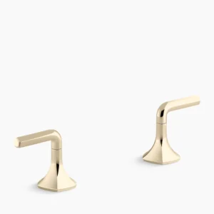 Kohler Occasion Lever bathroom sink faucet handles – Vibrant French Gold
