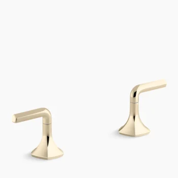 Kohler Occasion Lever bathroom sink faucet handles - Vibrant French Gold
