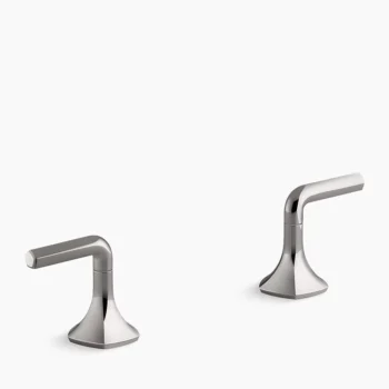 Kohler Occasion Lever bathroom sink faucet handles - Vibrant Titanium