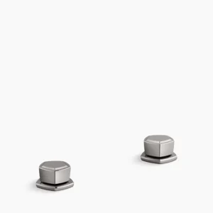 Kohler Occasion Knob bathroom sink faucet handles – Vibrant Titanium