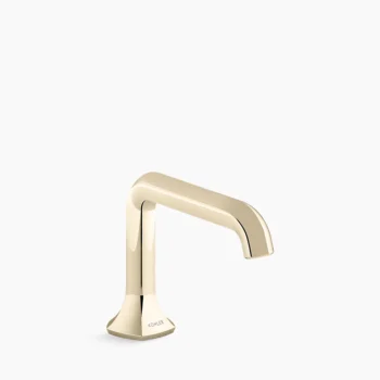 Kohler Occasion Bathroom sink faucet spout with Straight design, 1.0 gpm - Vibrant French Gold