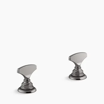 Kohler Artifacts T-handle bathroom sink faucet handles - Vibrant Titanium
