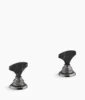 Kohler Artifacts Nero Marquina T-handle bathroom sink faucet handles – Vibrant Titanium