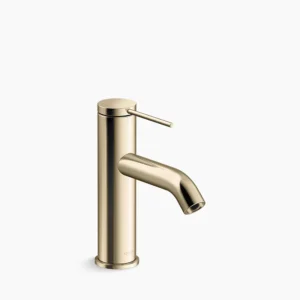 Kohler Components Single-handle bathroom sink faucet, 1.2 gpm – Vibrant French Gold