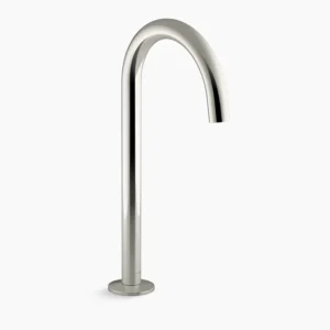 Kohler Components Bathroom sink faucet spout with Tube design, 1.2 gpm – Vibrant Polished Nickel