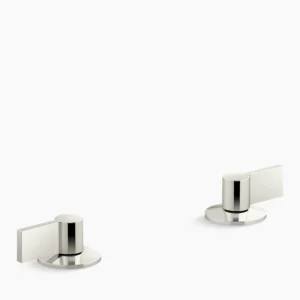 Kohler Components Lever bathroom sink faucet handles – Vibrant Polished Nickel