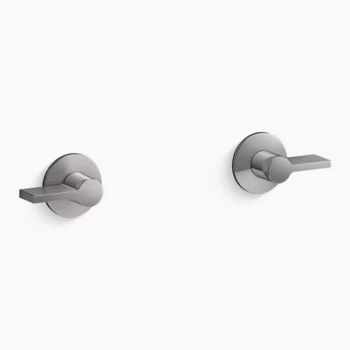 Kohler Components Wall-mount bathroom sink faucet Lever handle trim - Vibrant Titanium