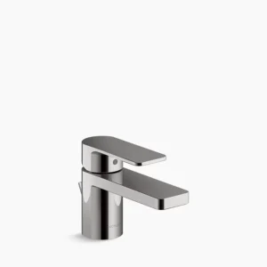 Kohler Parallel Low single-handle bathroom sink faucet, 1.0 gpm – Vibrant Titanium