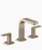 Kohler Parallel Widespread bathroom sink faucet, 0.5 gpm – Vibrant Brushed Bronze
