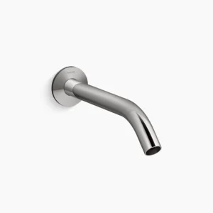 Kohler Components Wall-mount bathroom sink faucet spout with Tube design, 1.2 gpm – Vibrant Titanium