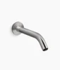 Kohler Components Wall-mount bathroom sink faucet spout with Tube design, 1.2 gpm – Vibrant Titanium