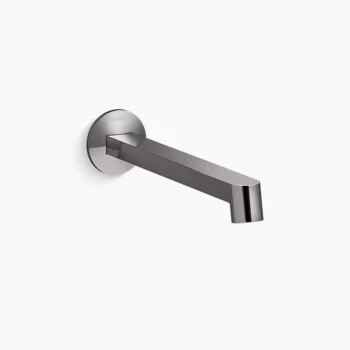 Kohler Components Wall-mount bathroom sink faucet spout with Row design, 1.2 gpm - Vibrant Titanium