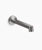 Kohler Components Wall-mount bathroom sink faucet spout with Row design, 1.2 gpm – Vibrant Titanium