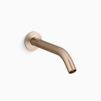 Kohler Components Wall-mount bathroom sink faucet spout with Tube design, 1.2 gpm - Vibrant Brushed Bronze