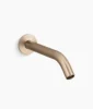 Kohler Components Wall-mount bathroom sink faucet spout with Tube design, 1.2 gpm – Vibrant Brushed Bronze