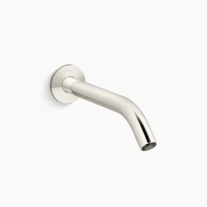 Kohler Components Wall-mount bathroom sink faucet spout with Tube design, 1.2 gpm – Vibrant Polished Nickel