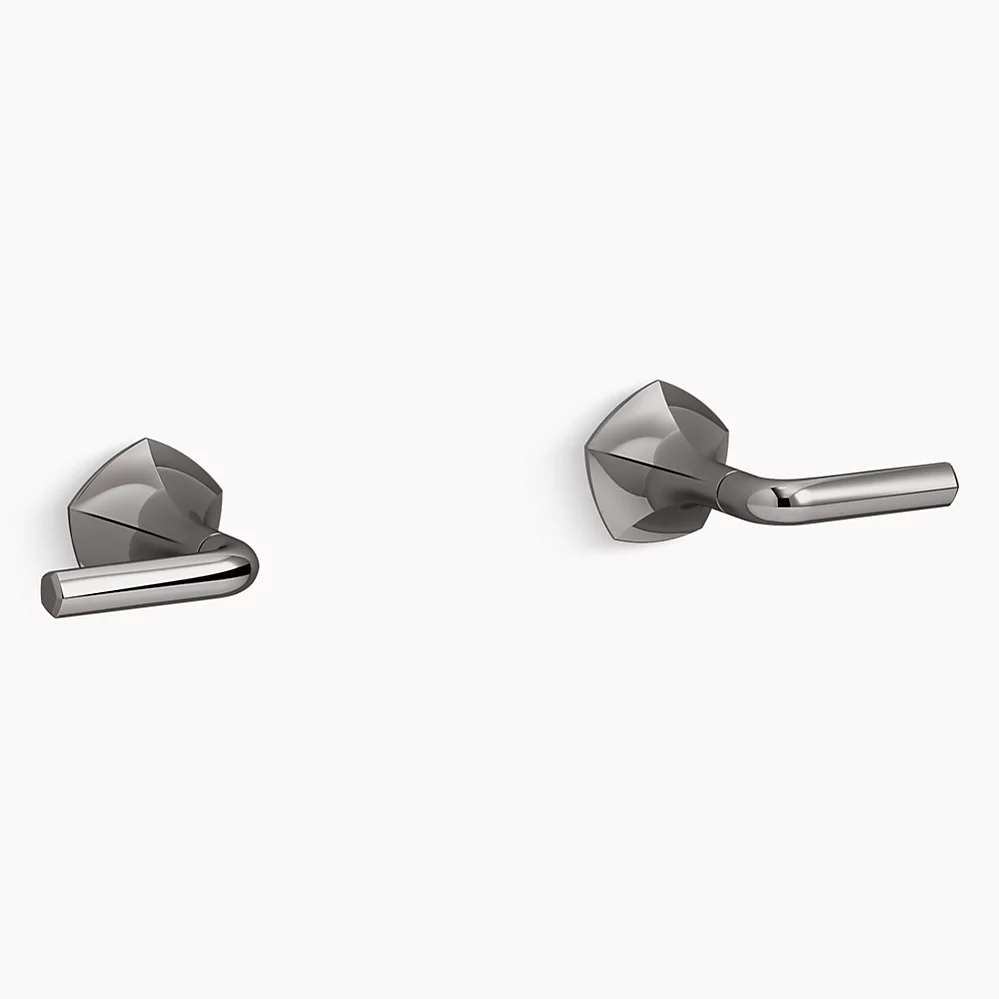 Kohler Occasion Wall-mount bathroom sink faucet Lever handle trim, 1.2 gpm - Vibrant Titanium