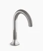 Kohler Occasion Bathroom sink faucet spout with Cane design, 1.0 gpm – Vibrant Titanium