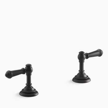 Kohler Artifacts Lever bathroom sink faucet handles - Matte Black