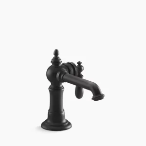 Kohler Artifacts Single-handle bathroom sink faucet, 1.2 gpm – Matte Black