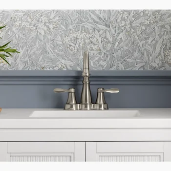 Kohler Bellera Centerset bathroom sink faucet, 1.0 gpm - Vibrant Brushed Nickel - Image 3