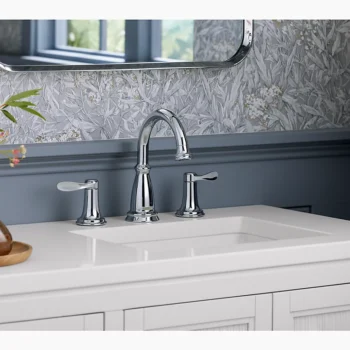 Kohler Bellera Widespread bathroom sink faucet, 1.0 gpm - Vibrant Brushed Nickel - Image 2