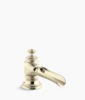 Kohler Artifacts with Flume design Bathroom sink faucet spout with Flume design, 1.2 gpm – Vibrant French Gold