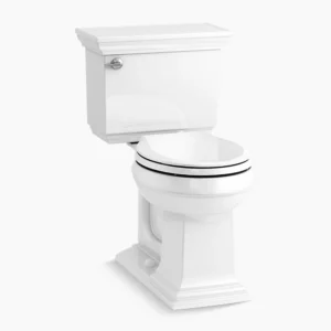 Kohler Memoirs Stately ContinuousClean two-piece round-front toilet, 1.28 gpf – White